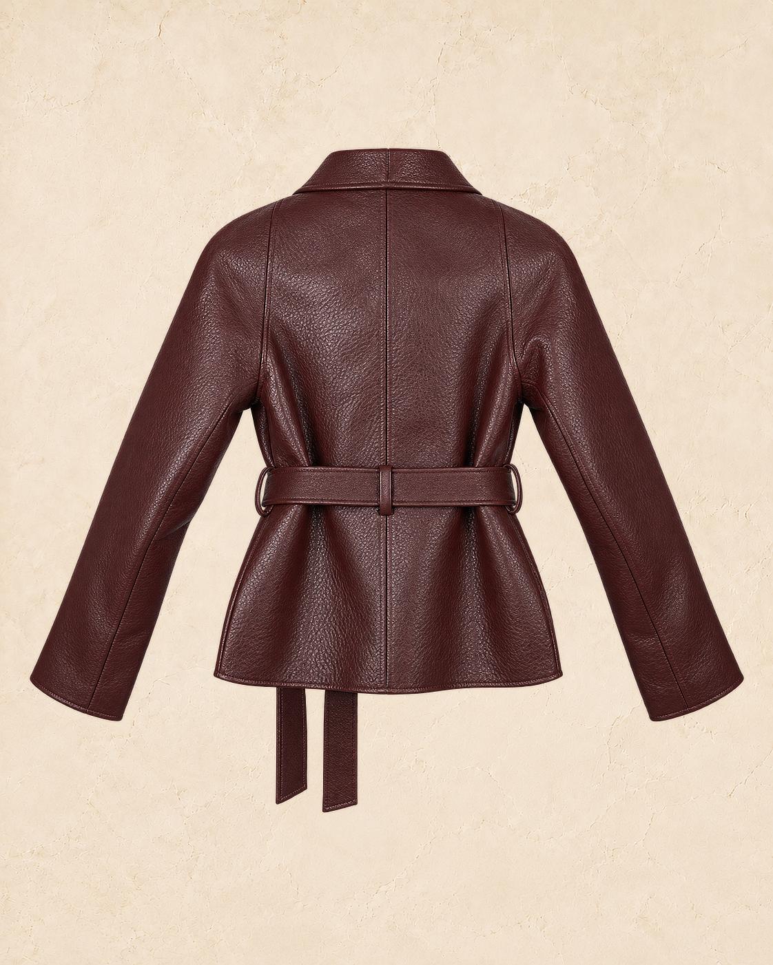 Bordeaux Belted Blazer