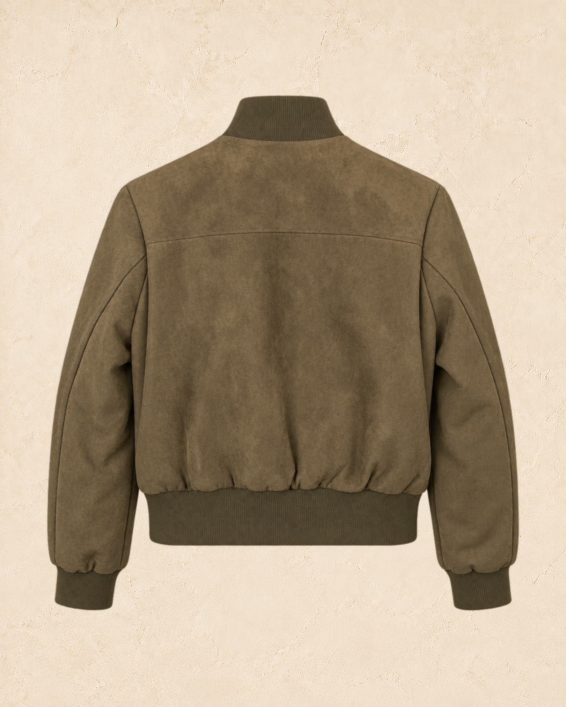 Suede Effect Bomber Jacket