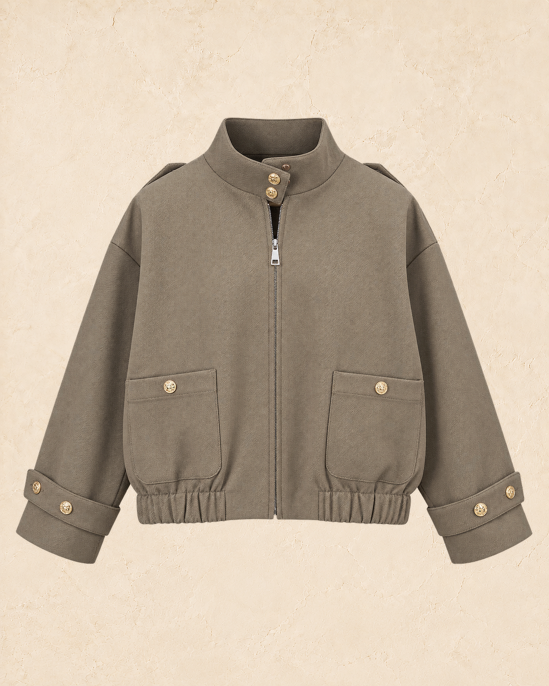 High Collar Short Coat