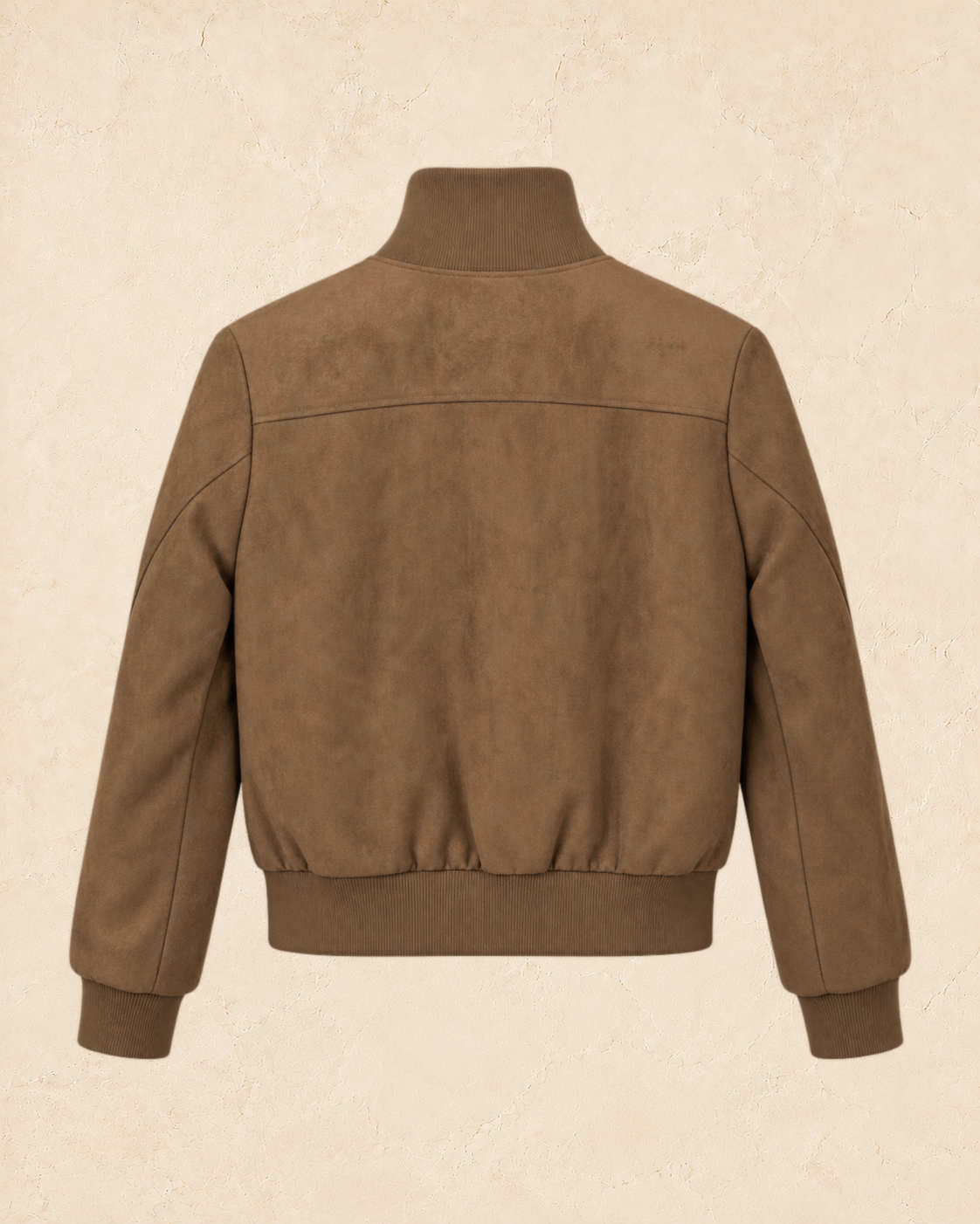 Suede Effect Bomber Jacket